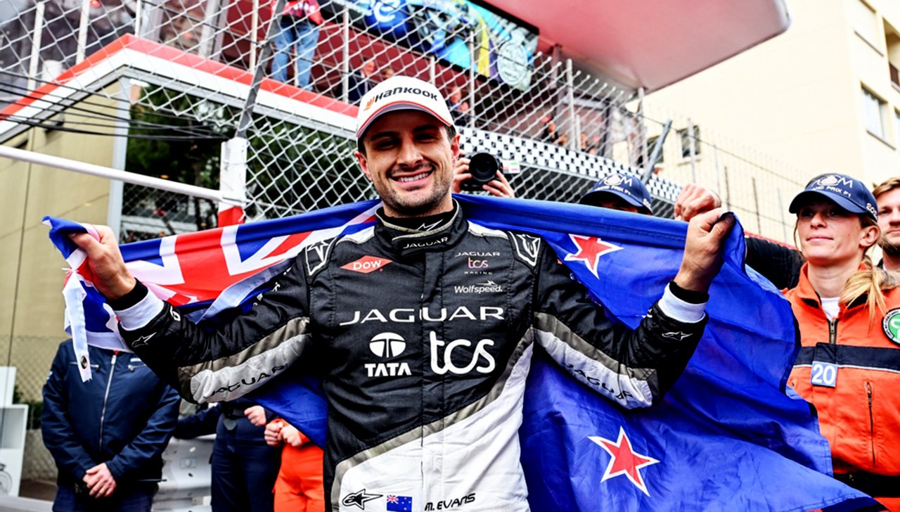 Mitch Evans, Jaguar Tcs Racing, 1st Position, Celebrates In Parc Ferme